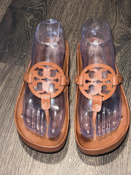 Tory Burch Shoes - Tory Burch Miller Cloud Women's Sandals Aged Camello 7 Shoes Brown Leather